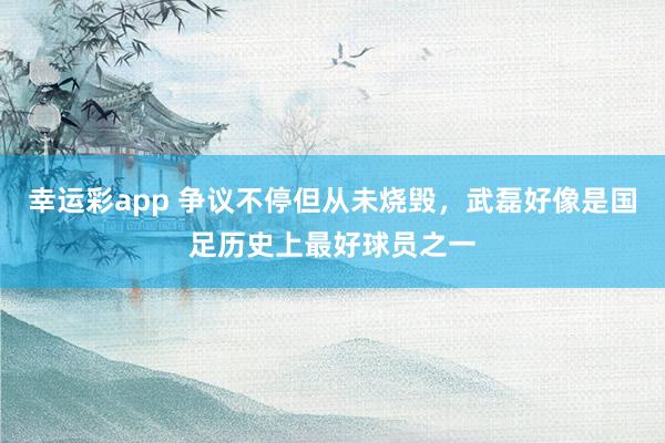 幸运彩app 争议不停但从未烧毁，武磊好像是国足历史上最好球员之一
